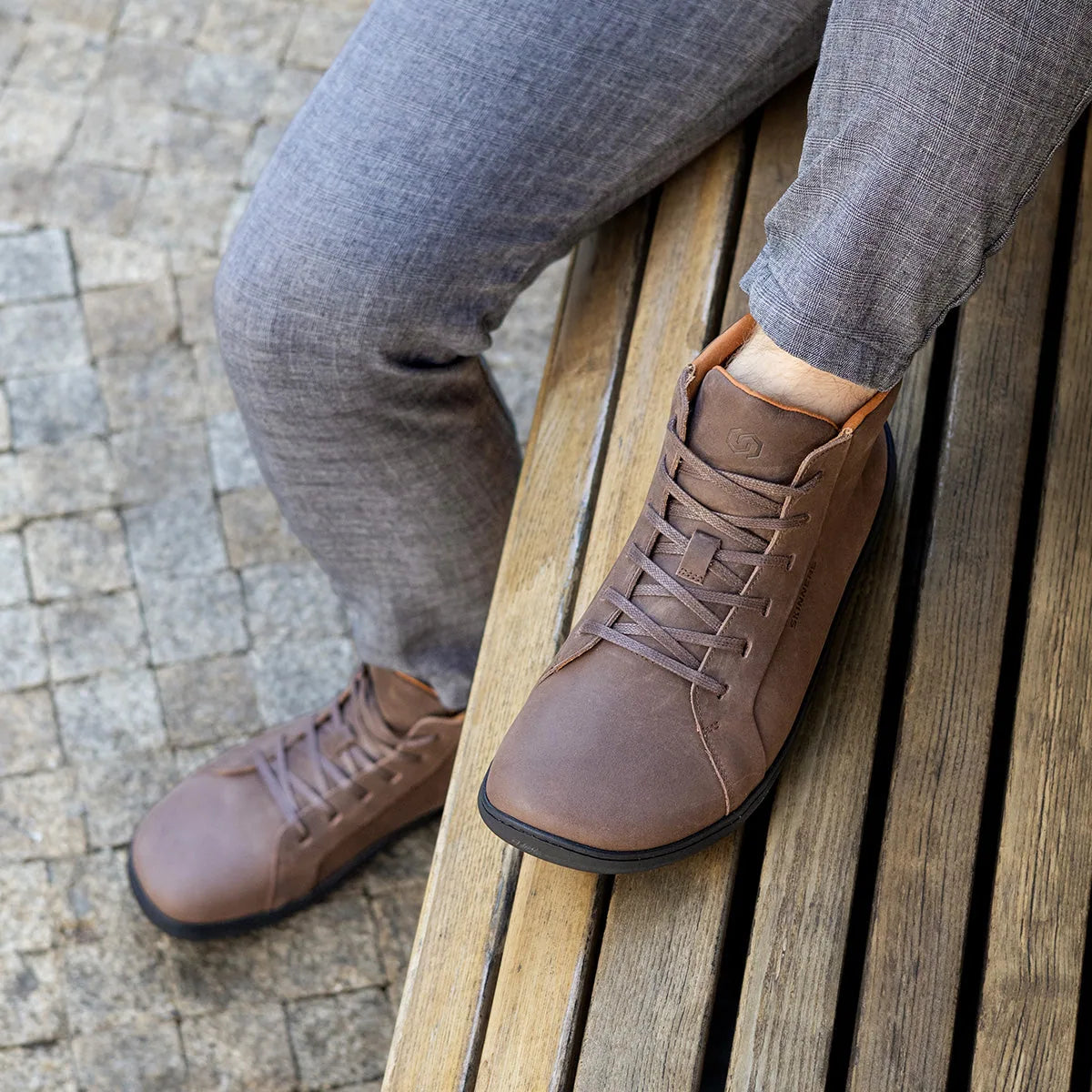 Skinners Moonwalker High Top – Dark Brown