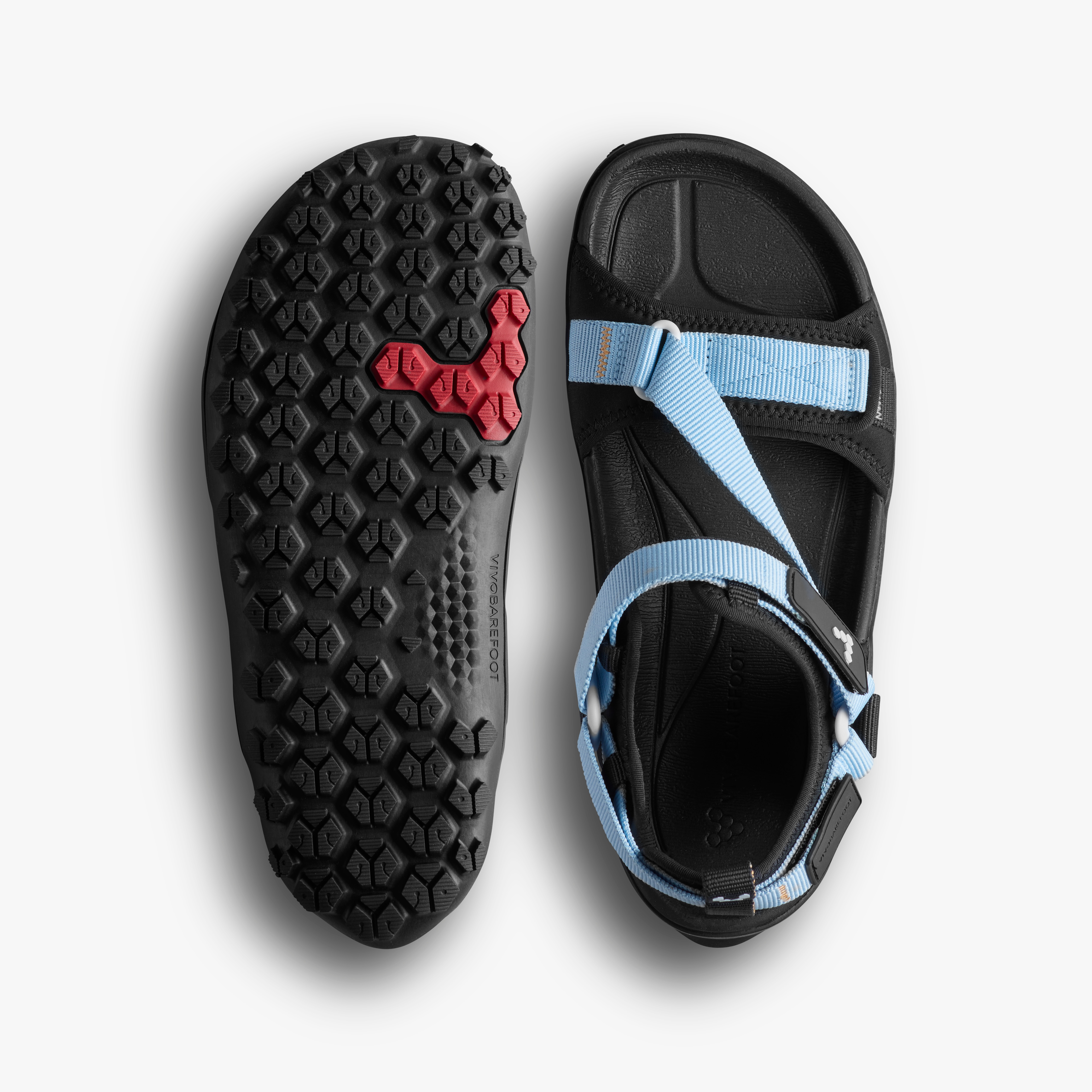 Vivobarefoot Tracker Ora Sandal Mens Skyway, sål og top