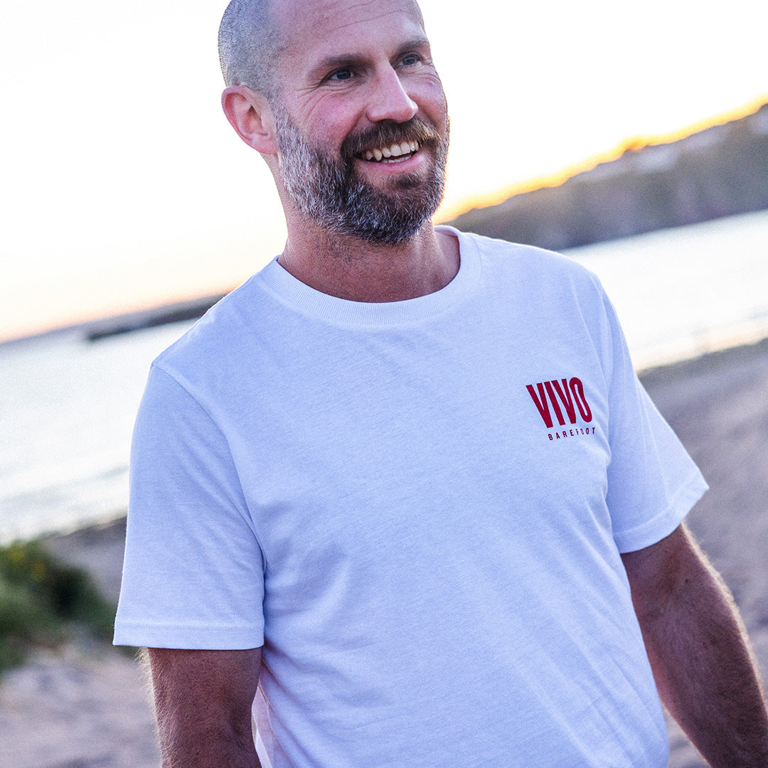 Vivobarefoot So Long Airsoles T-Shirt Unisex – Bright White