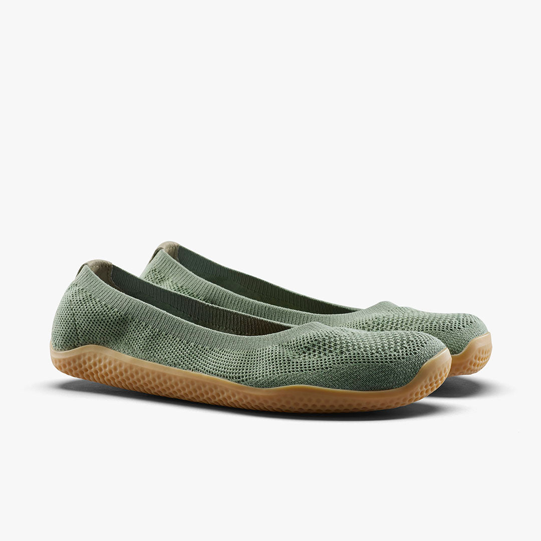Vivobarefoot Asana Yin Ballerina Knit Womens – Dusty Green