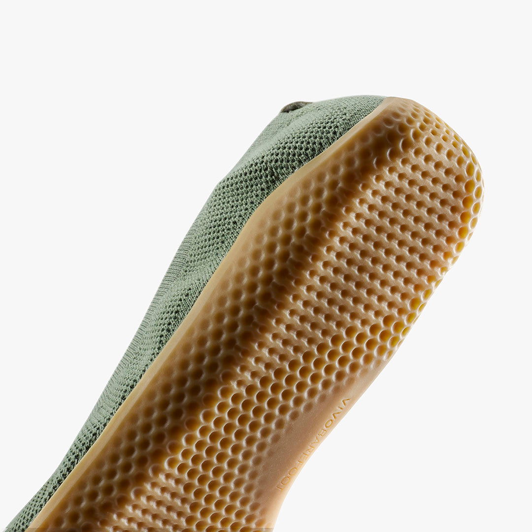 Vivobarefoot Asana Yin Ballerina Knit Womens – Dusty Green