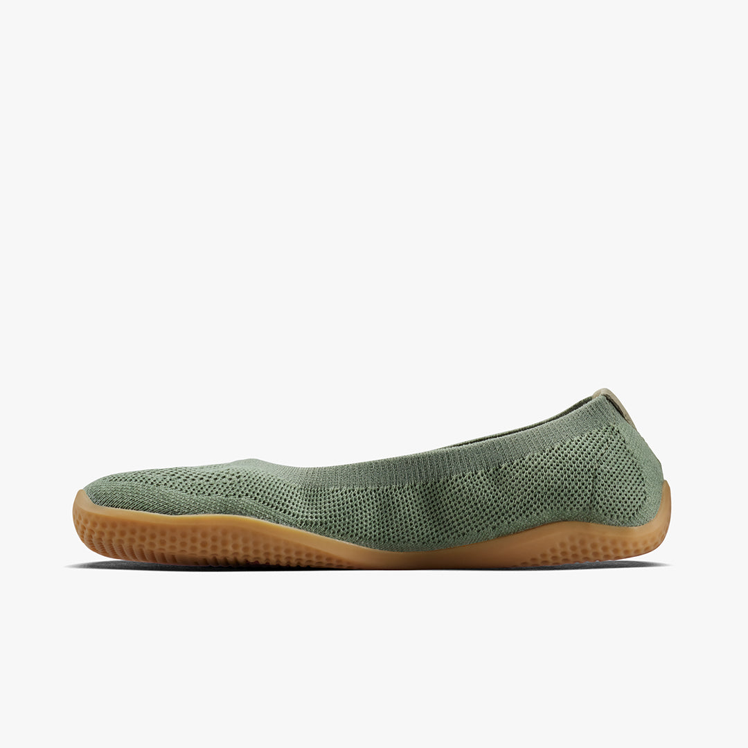 Vivobarefoot Asana Yin Ballerina Knit Womens – Dusty Green