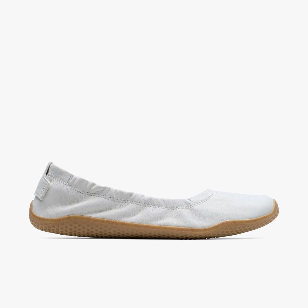 Vivobarefoot Asana Yin Ballerina Leather Womens – Limestone