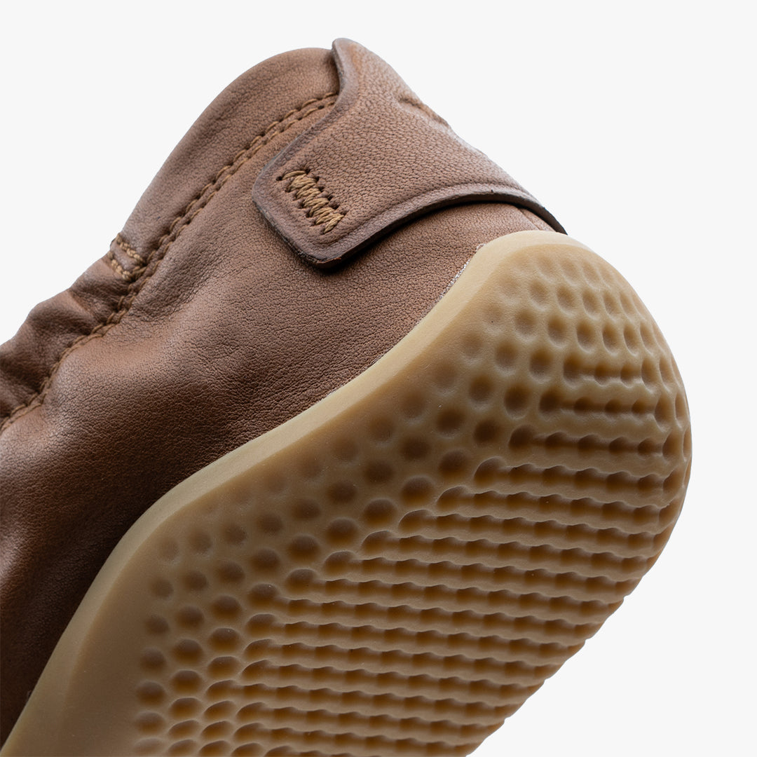 Vivobarefoot Asana Yin Ballerina in pelle da donna - Marrone chiaro