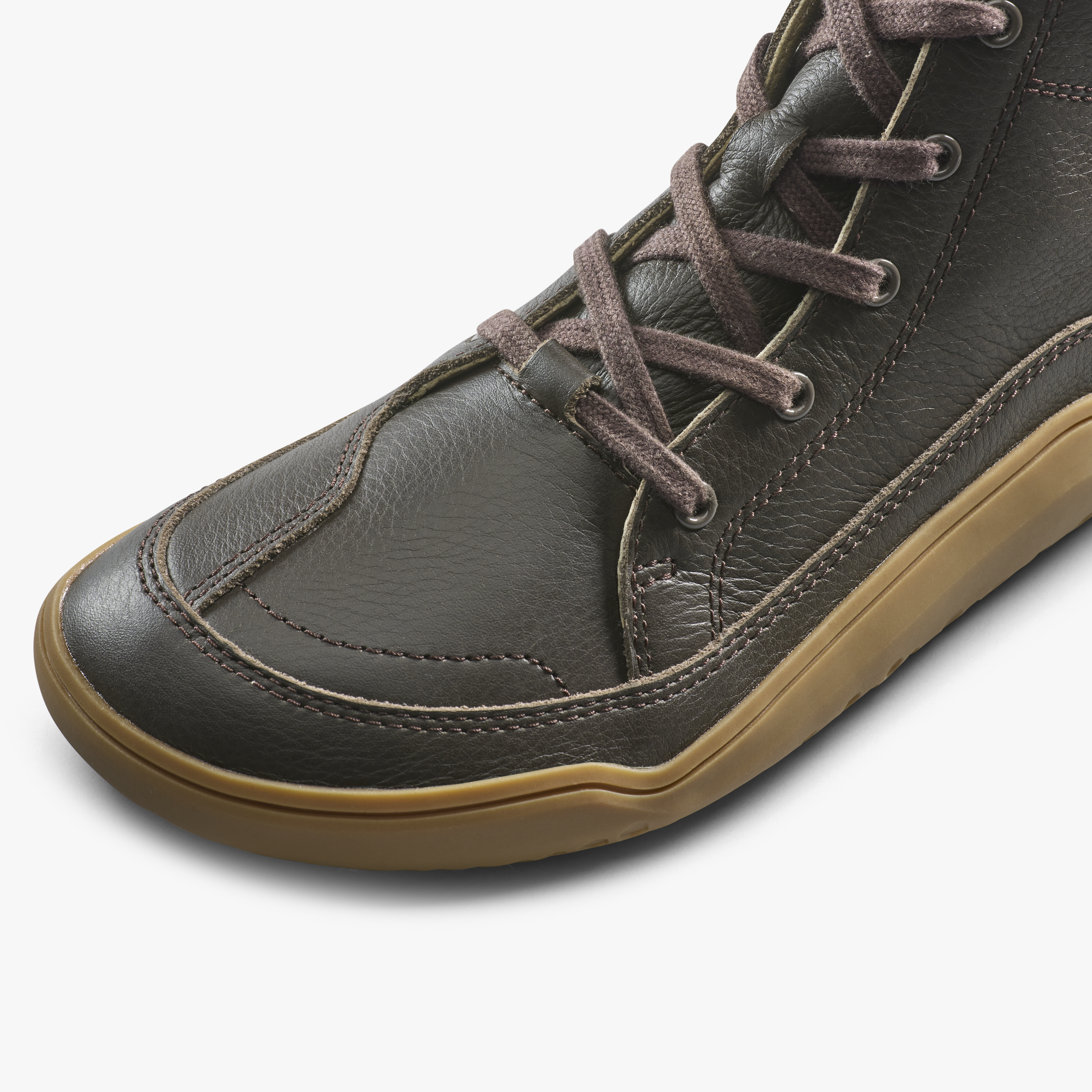 Vivobarefoot Gobi Boot Juniors barfodssko til børn i farven bracken, nærbillede