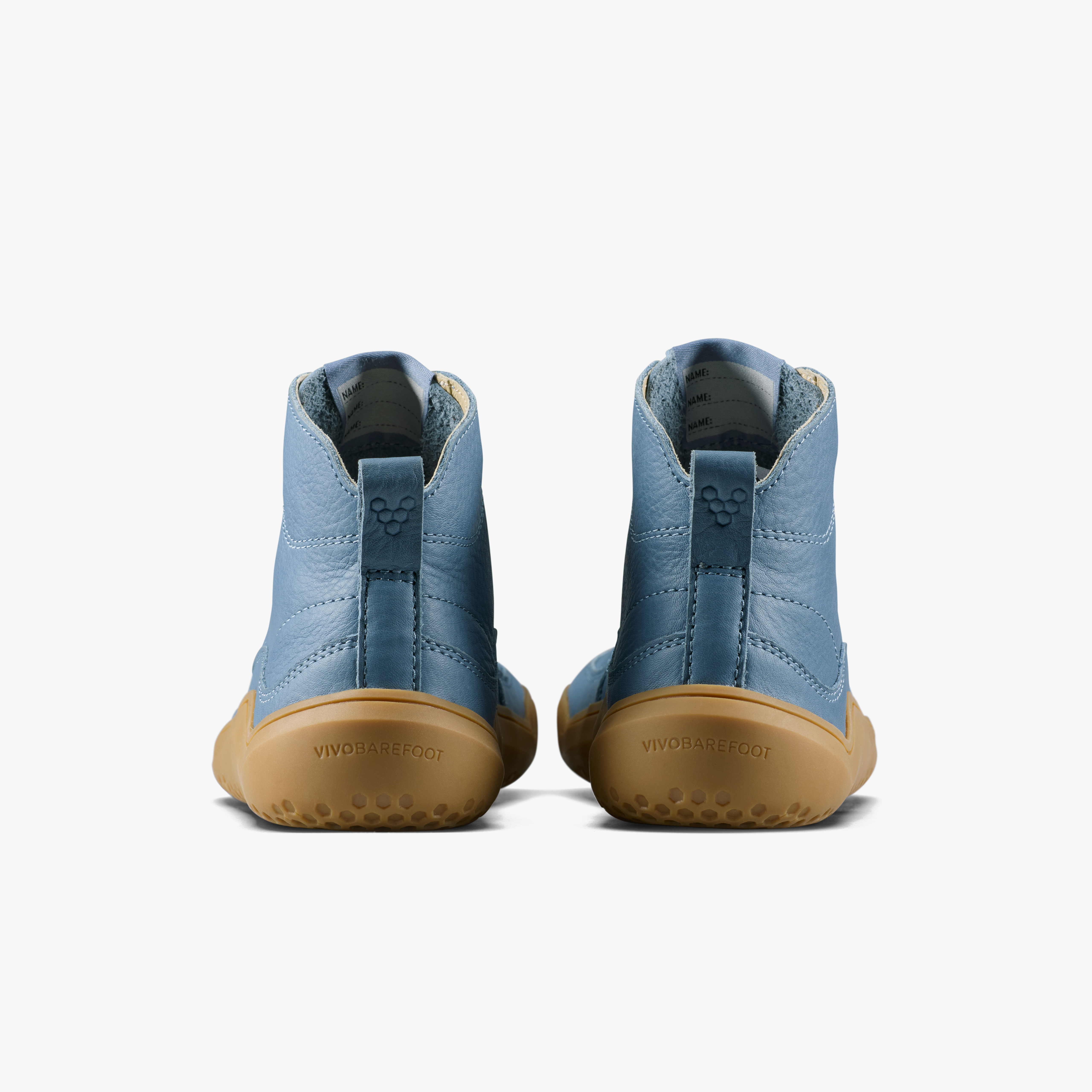 Vivobarefoot Gobi Boot Juniors barfodssko til børn i farven indigo, bagfra