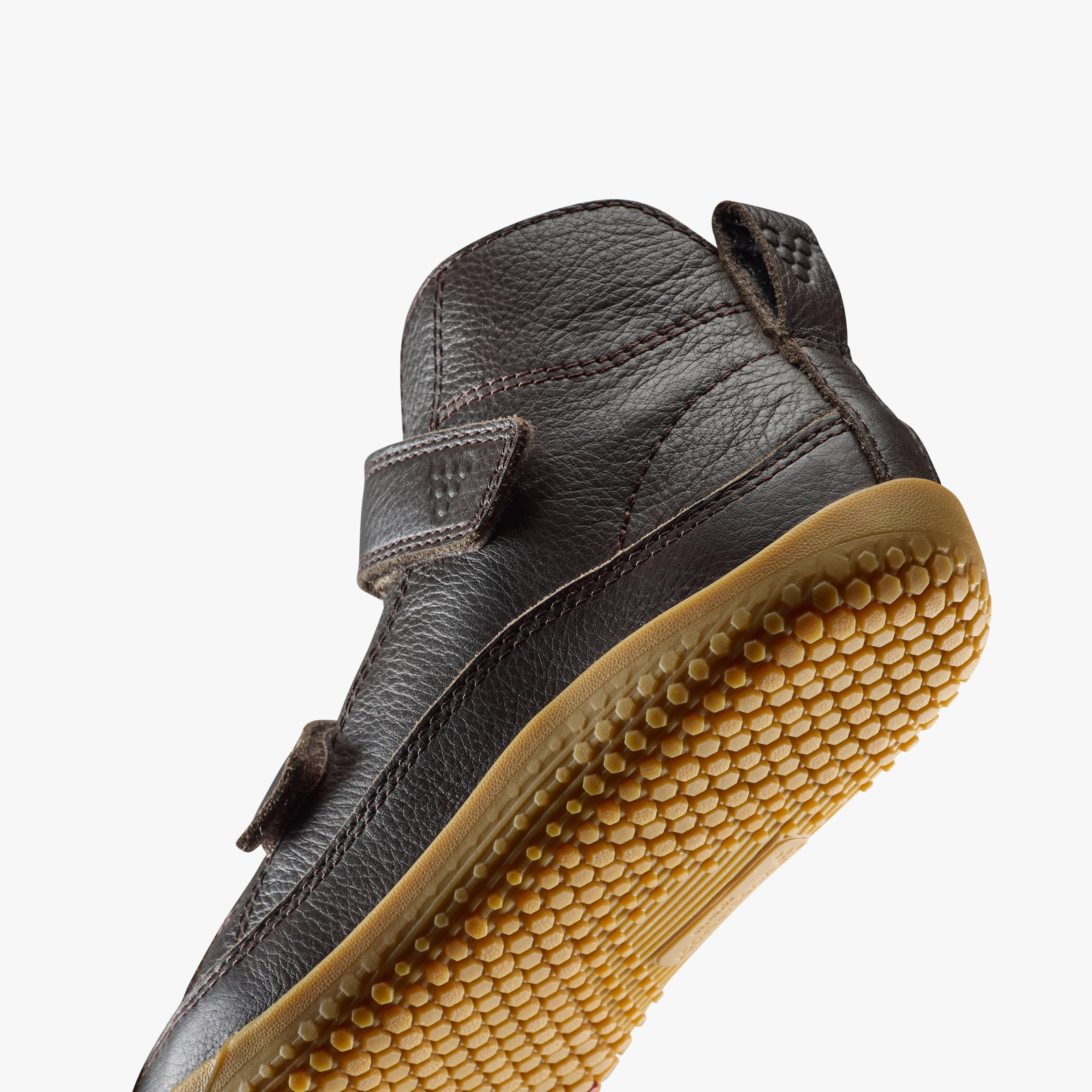 Vivobarefoot Gobi Boot Kids barfodssko til børn i farven bracken, nærbillede