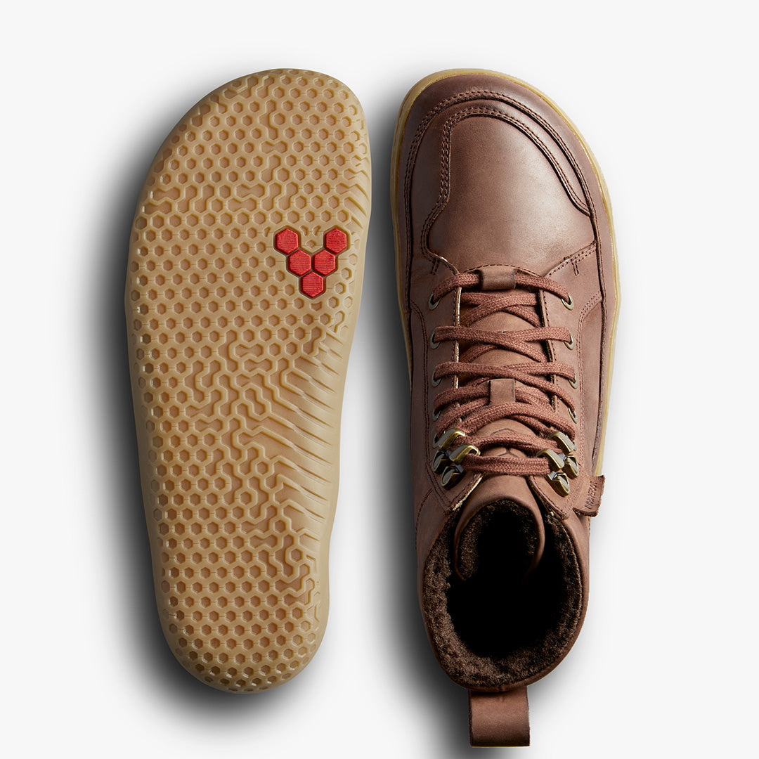 Vivobarefoot Gobi Boot Warmlined Donna – Bark