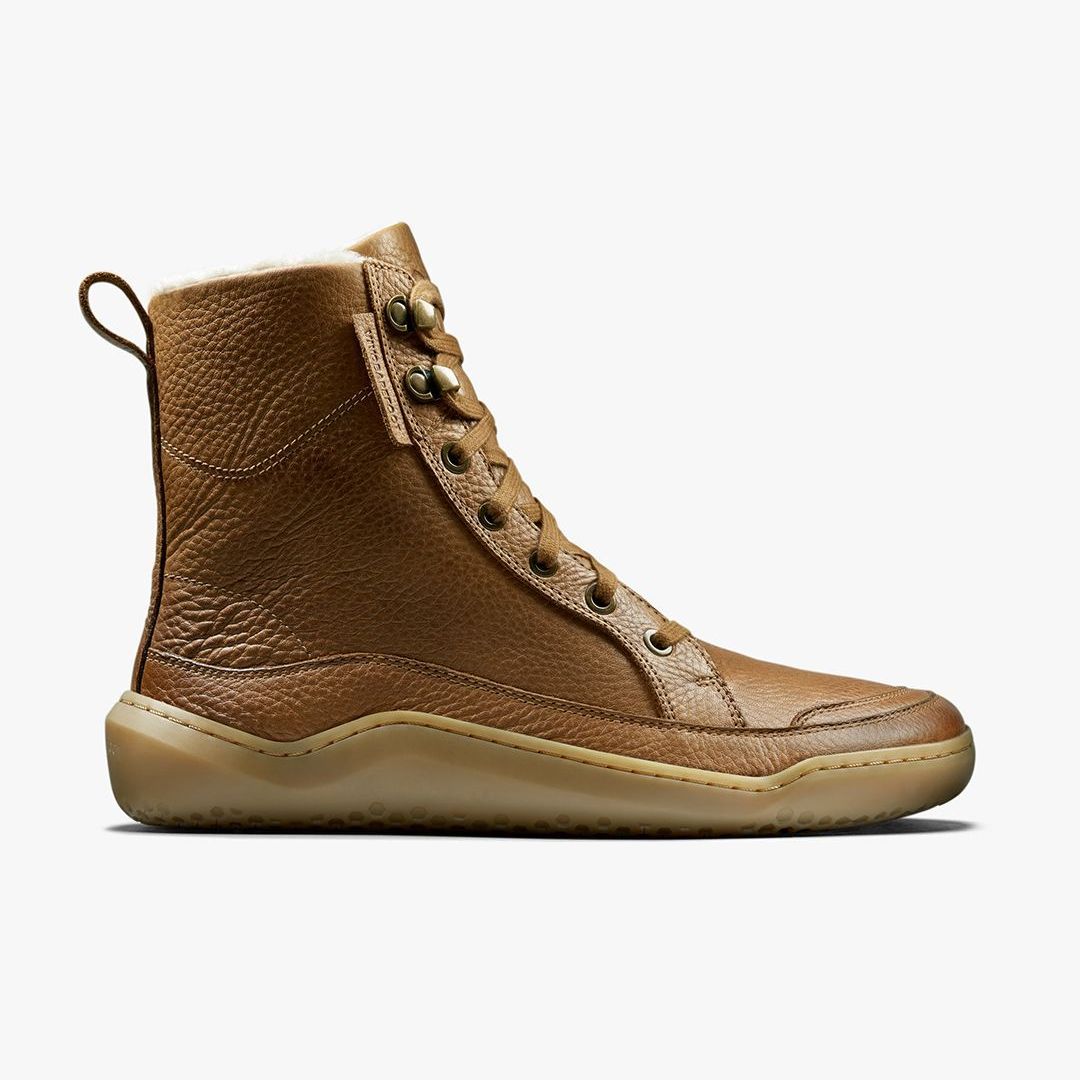 Vivobarefoot Gobi Boot Warmlined Womens – Light Tan