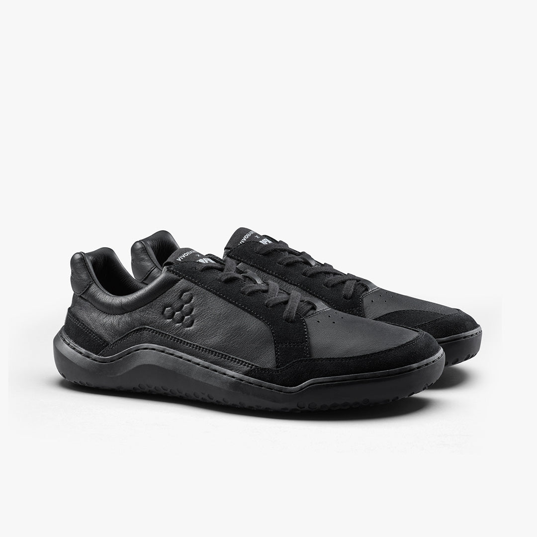 Vivobarefoot Gobi II Sneaker Premium Leather Mens – Triple Black
