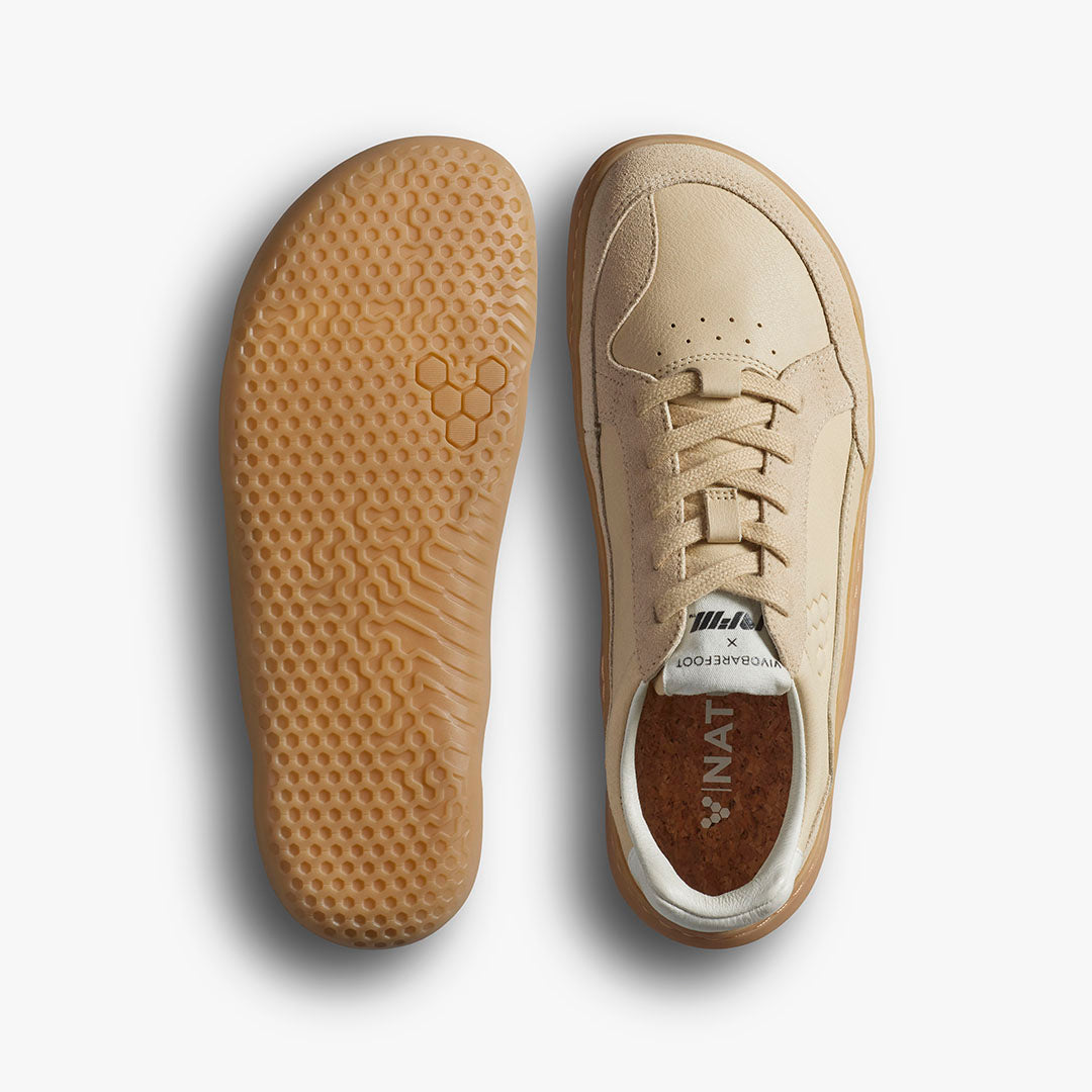 Vivobarefoot Gobi II Sneaker Premium Leather Womens – Desert Sand