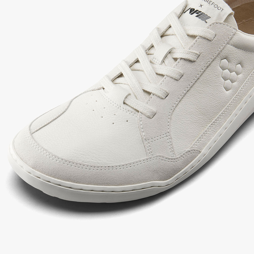 Vivobarefoot Gobi II Sneaker Premium Leather Womens – Limestone (Vaporous Grey)