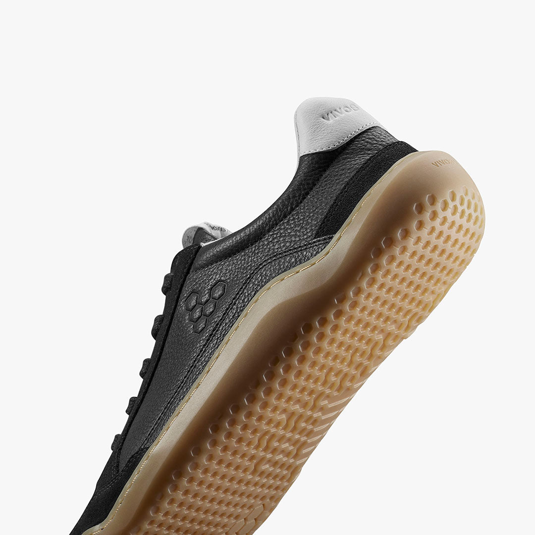 Vivobarefoot Gobi II Sneaker Premium Leather Womens – Obsidian