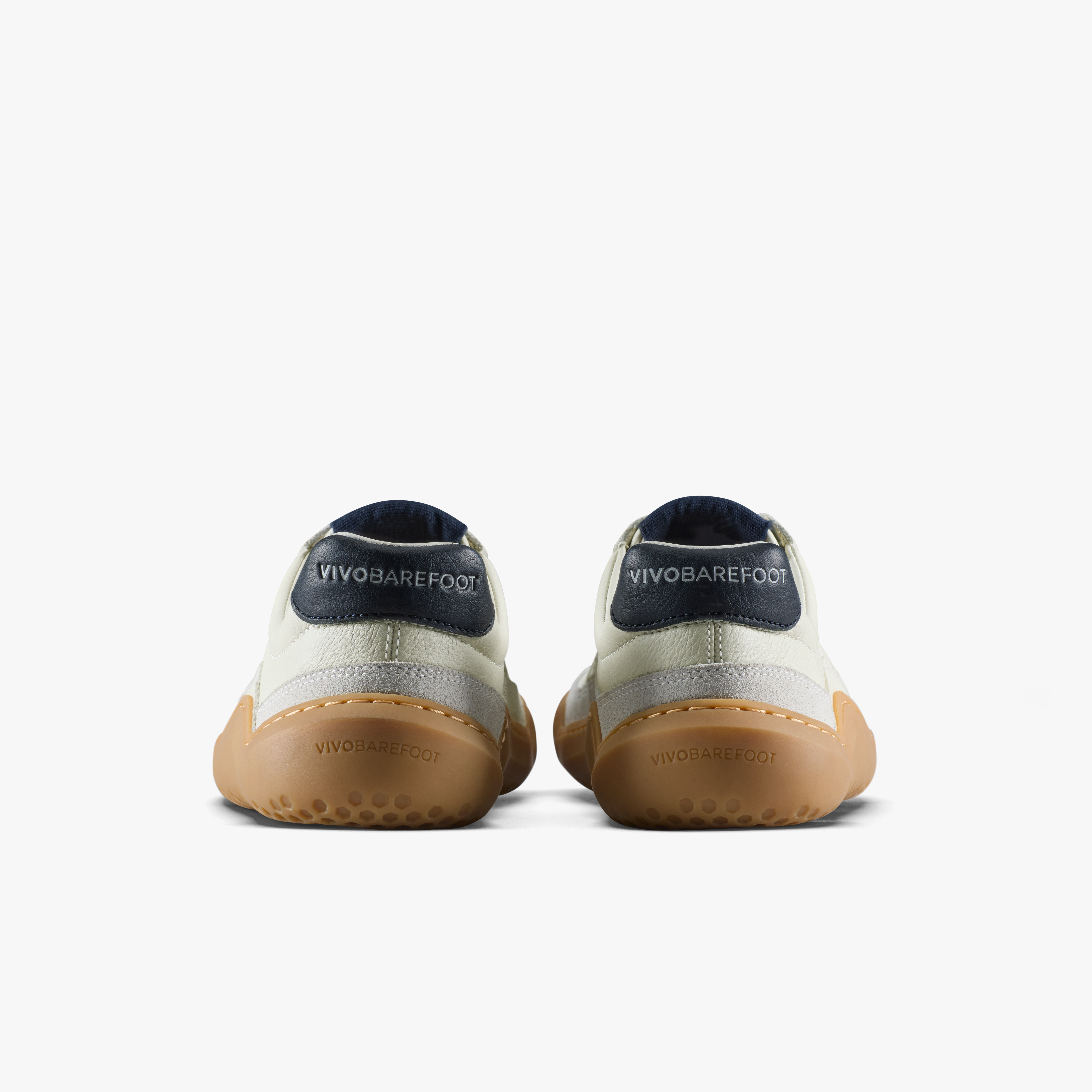Vivobarefoot Gobi III Sneaker Leather Womens barfodssko til kvinder i farven limestone/ seaborne, bagfra