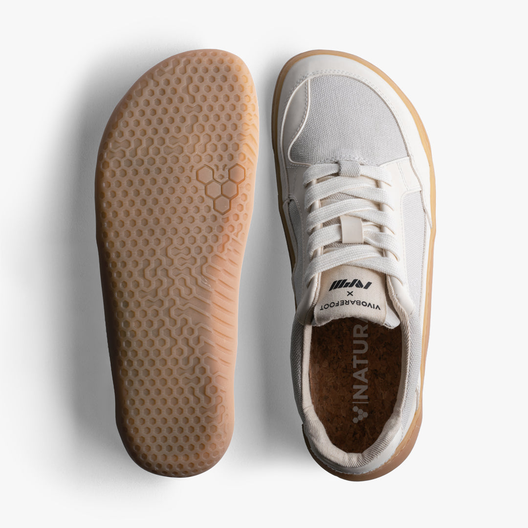 Vivobarefoot Gobi Sneaker Premium Canvas Uomo - Cemento