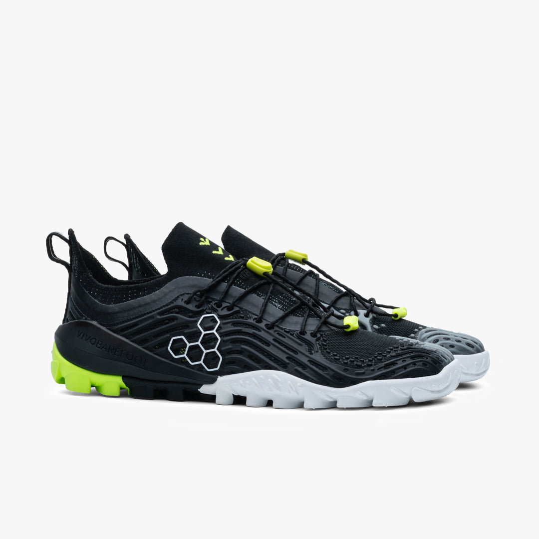 Vivobarefoot Hydra ESC Uomo – Ossidiana / Giallo sicurezza