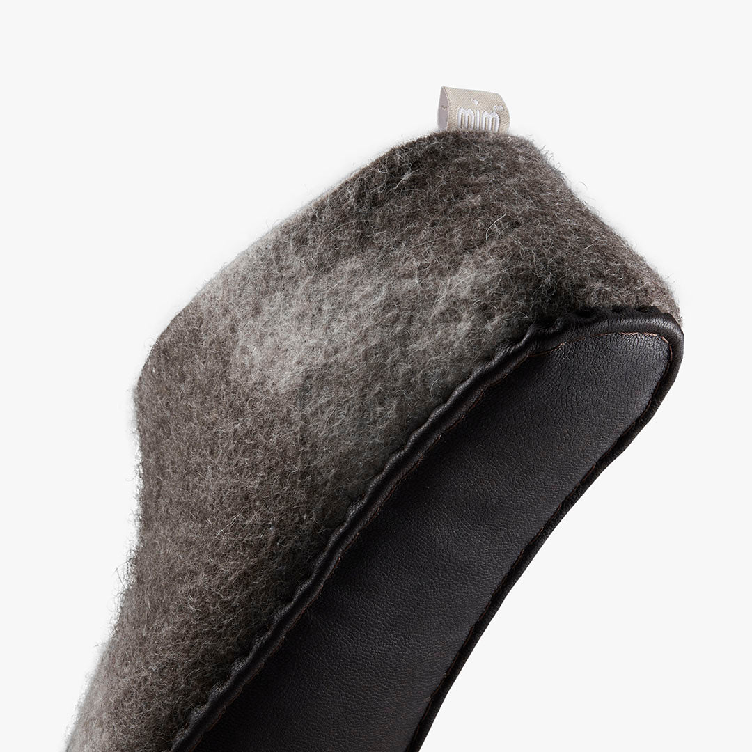 Vivobarefoot MIM Felt Slipper II – Falcon