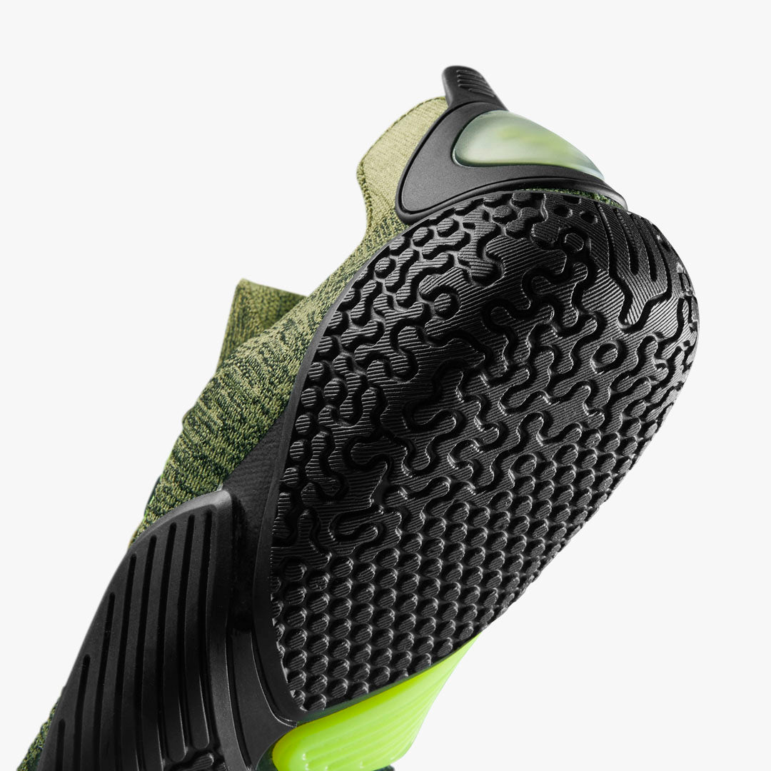 Vivobarefoot Motus Flex Womens – Forest Green / Acid Lime