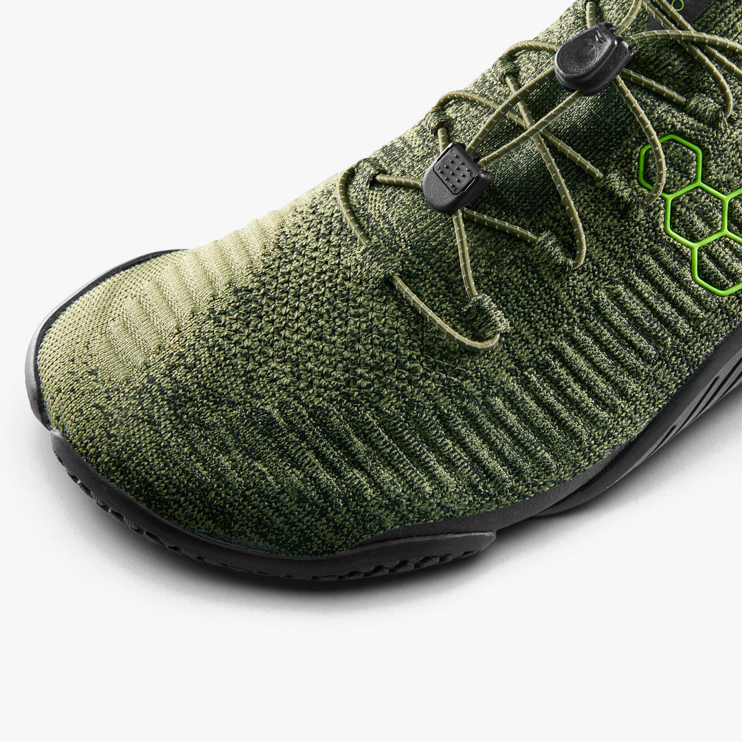 Vivobarefoot Motus Flex Womens – Forest Green / Acid Lime
