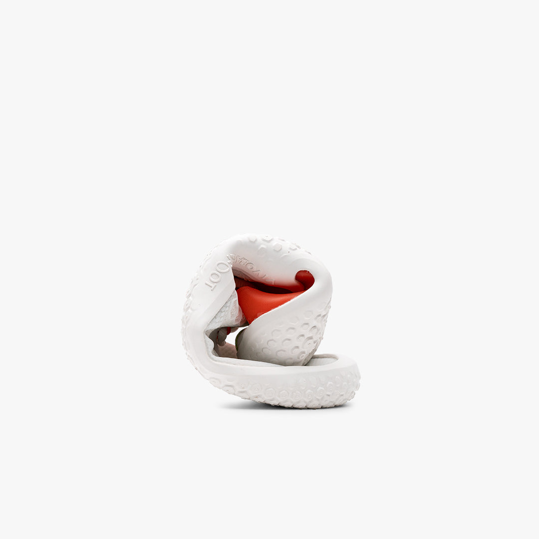Vivobarefoot Motus Strength Uomo – Bianco / Scarlet Ibis