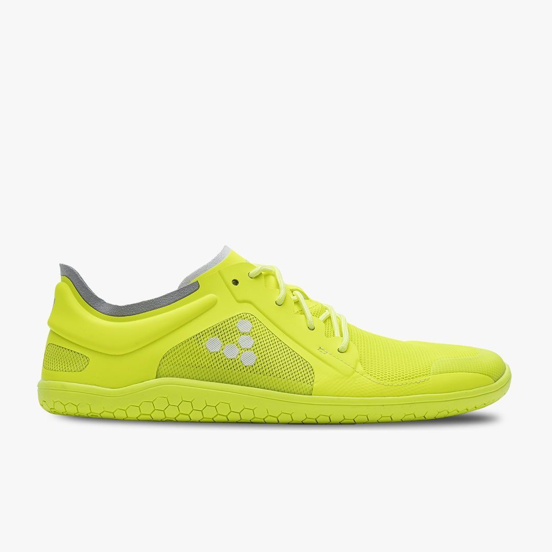 Vivobarefoot Primus Lite III Recycled Mens barfods træningssko til mænd i farven safety yellow, yderside