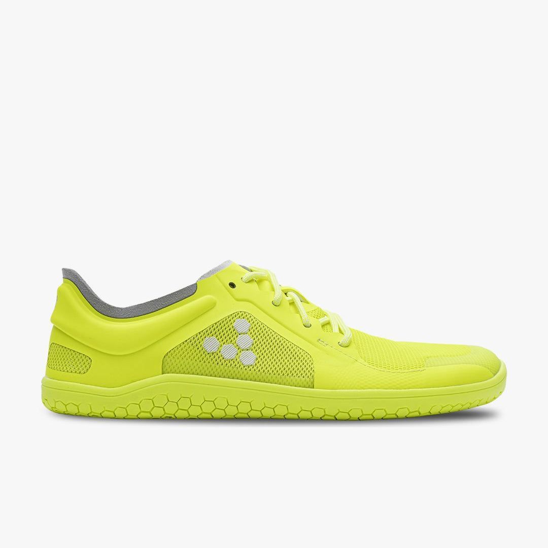 Vivobarefoot Primus Lite III Recycled Womens barfods træningssko til kvinder i farven safety yellow, yderside