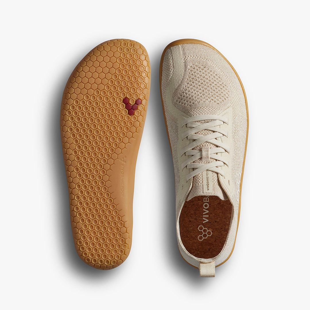 Vivobarefoot Primus Lite Knit Natural Womens – Coconut