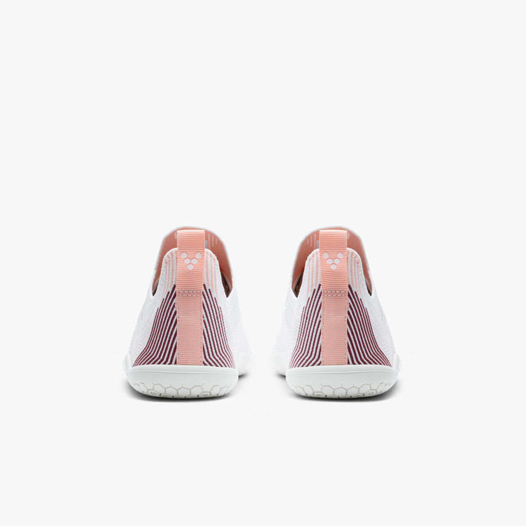 Vivobarefoot Primus Lite Knit Womens – White/Peach Melba