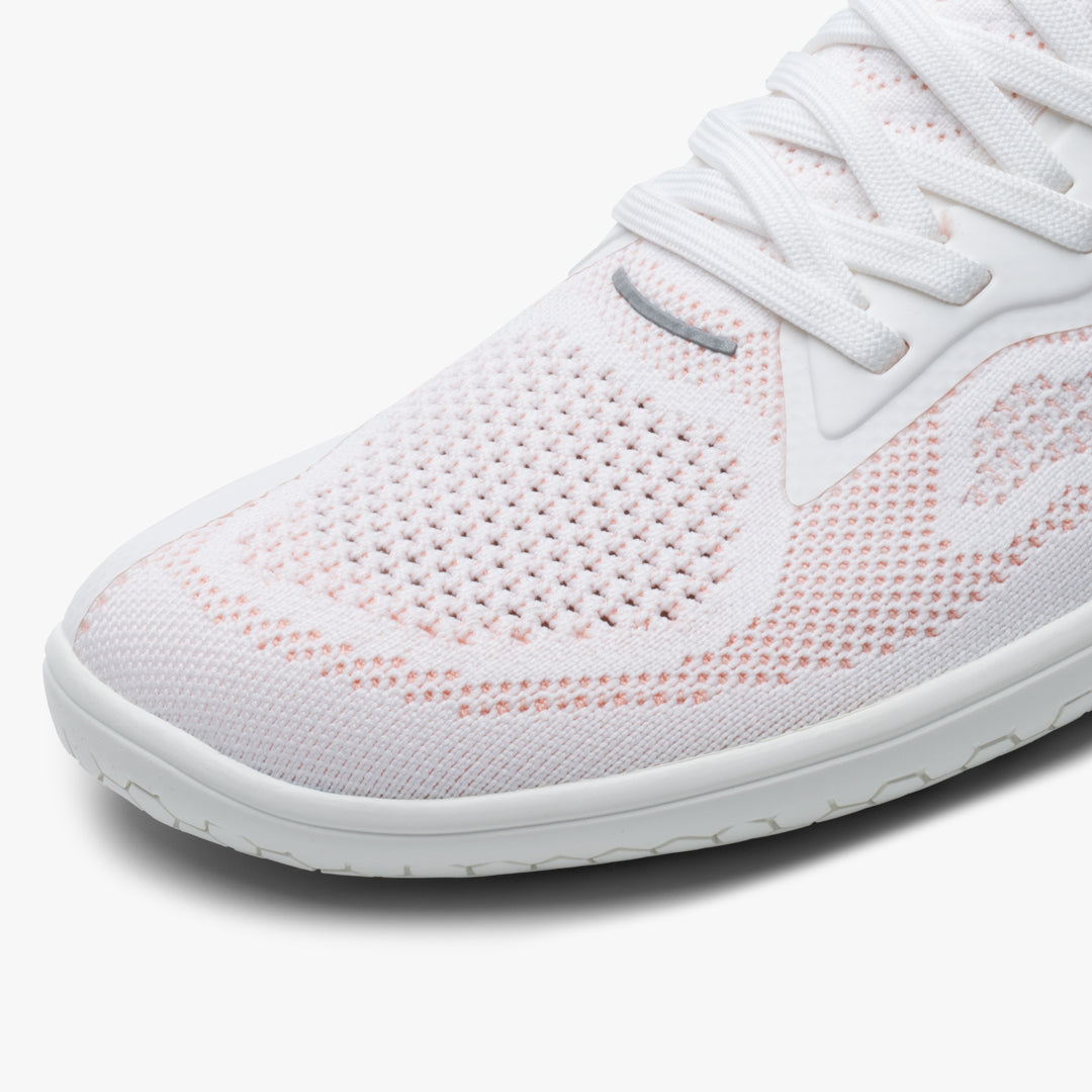 Vivobarefoot Primus Lite Knit Uomo – Bianco/Pesca Melba
