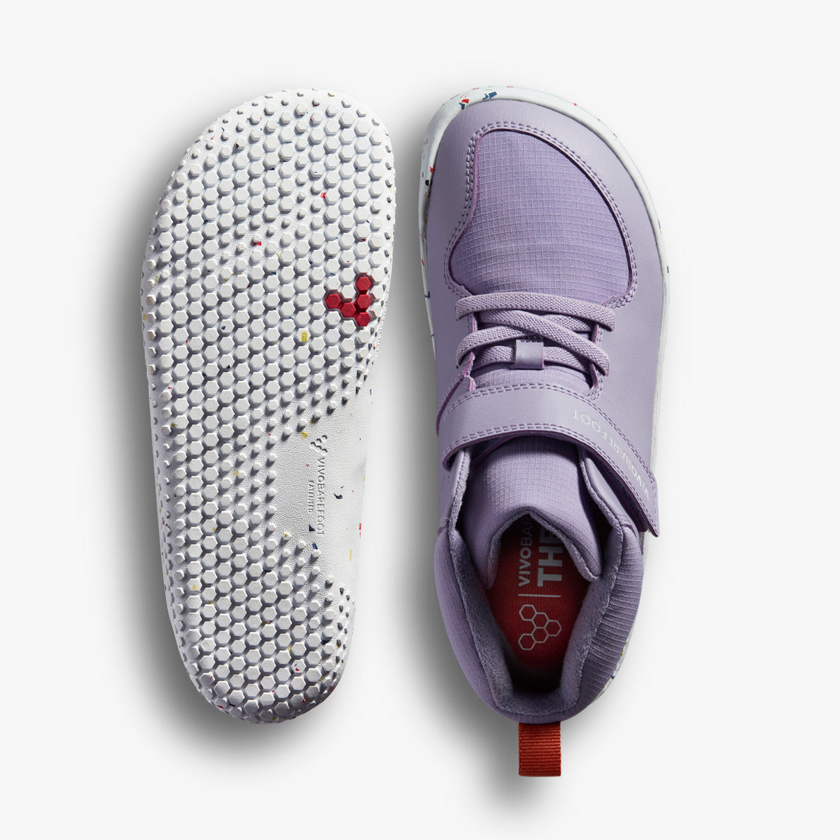 Vivobarefoot Primus Ludo Hi Juniors – Lilla