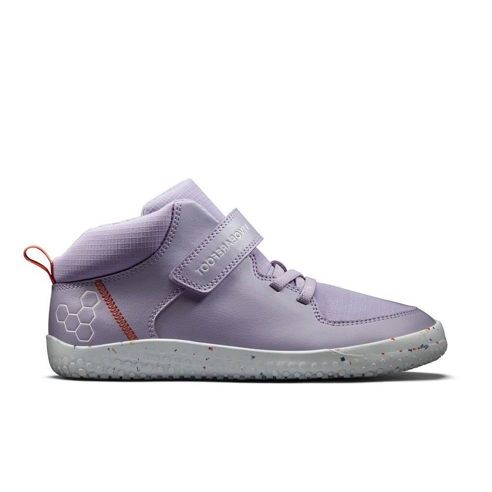 Vivobarefoot Primus Ludo Hi Juniors – Lilla