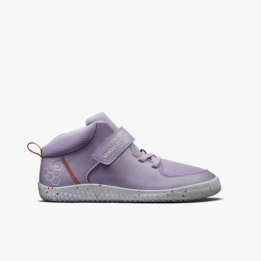 Vivobarefoot Primus Ludo Hi Juniors – Lilla
