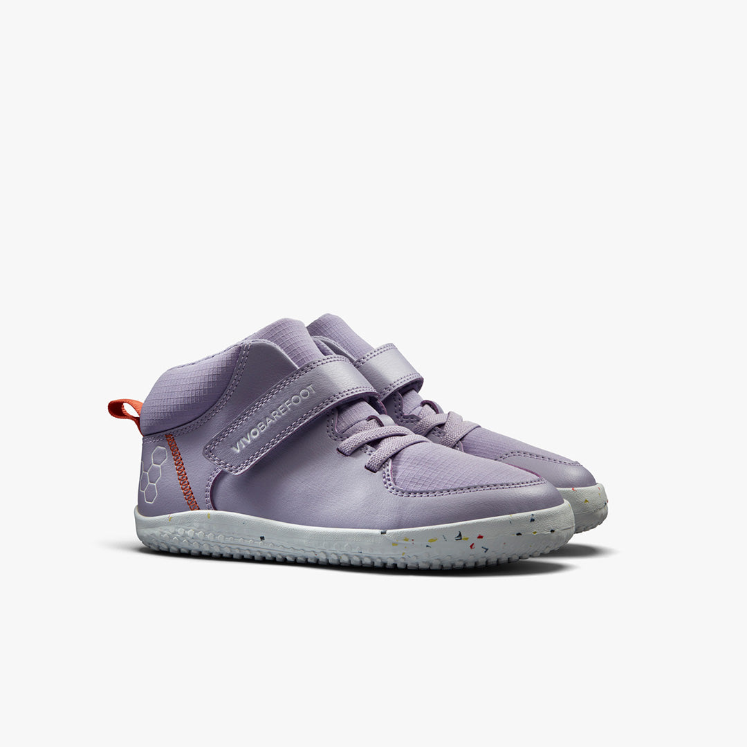 Vivobarefoot Primus Ludo Hi Kids – Lilla