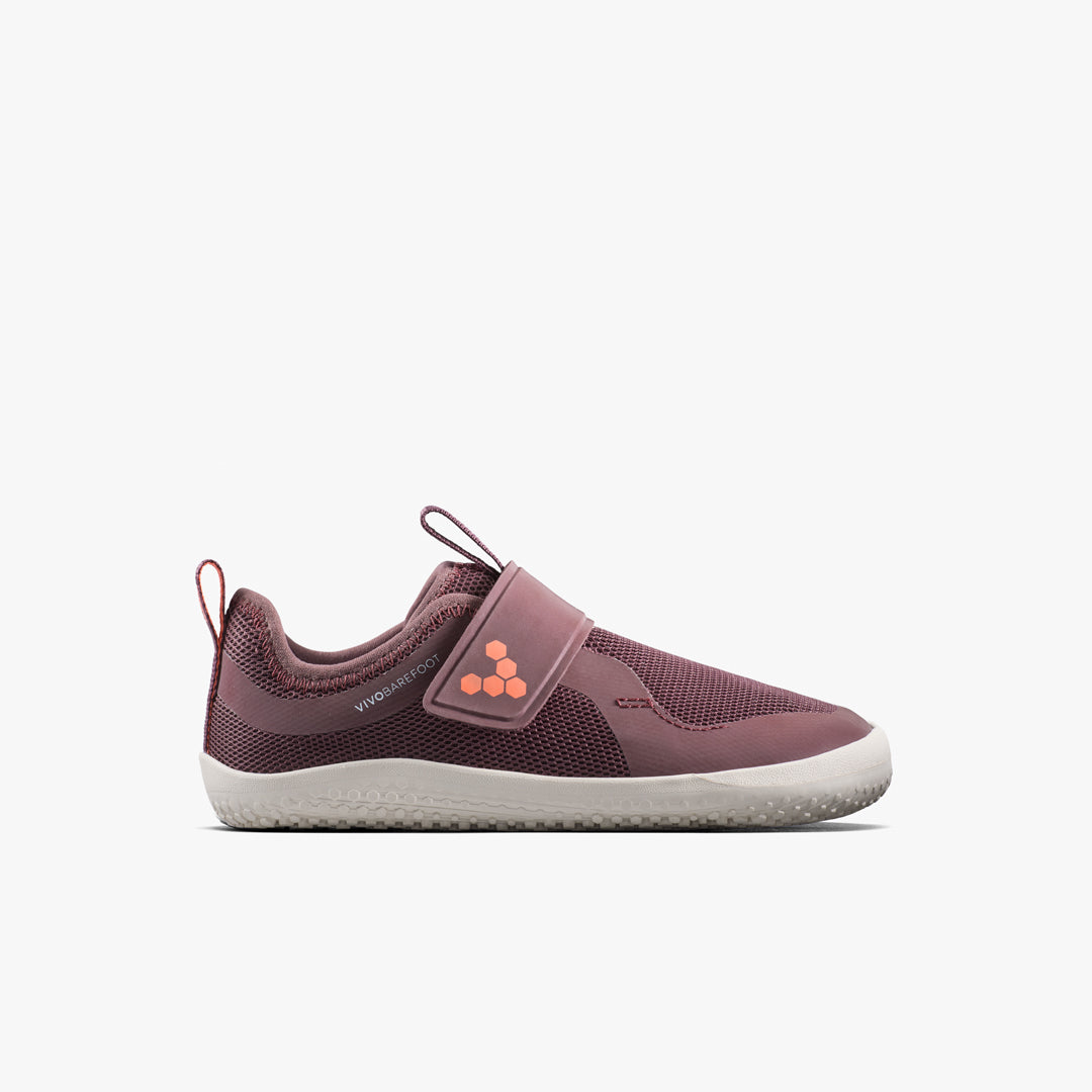 Vivobarefoot Primus Sport IV Preschool barfodssko til børn i farven huckleberry, yderside