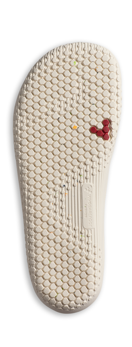 Vivobarefoot Primus Sport IV Preschool barfodssko til børn i farven huckleberry, sål