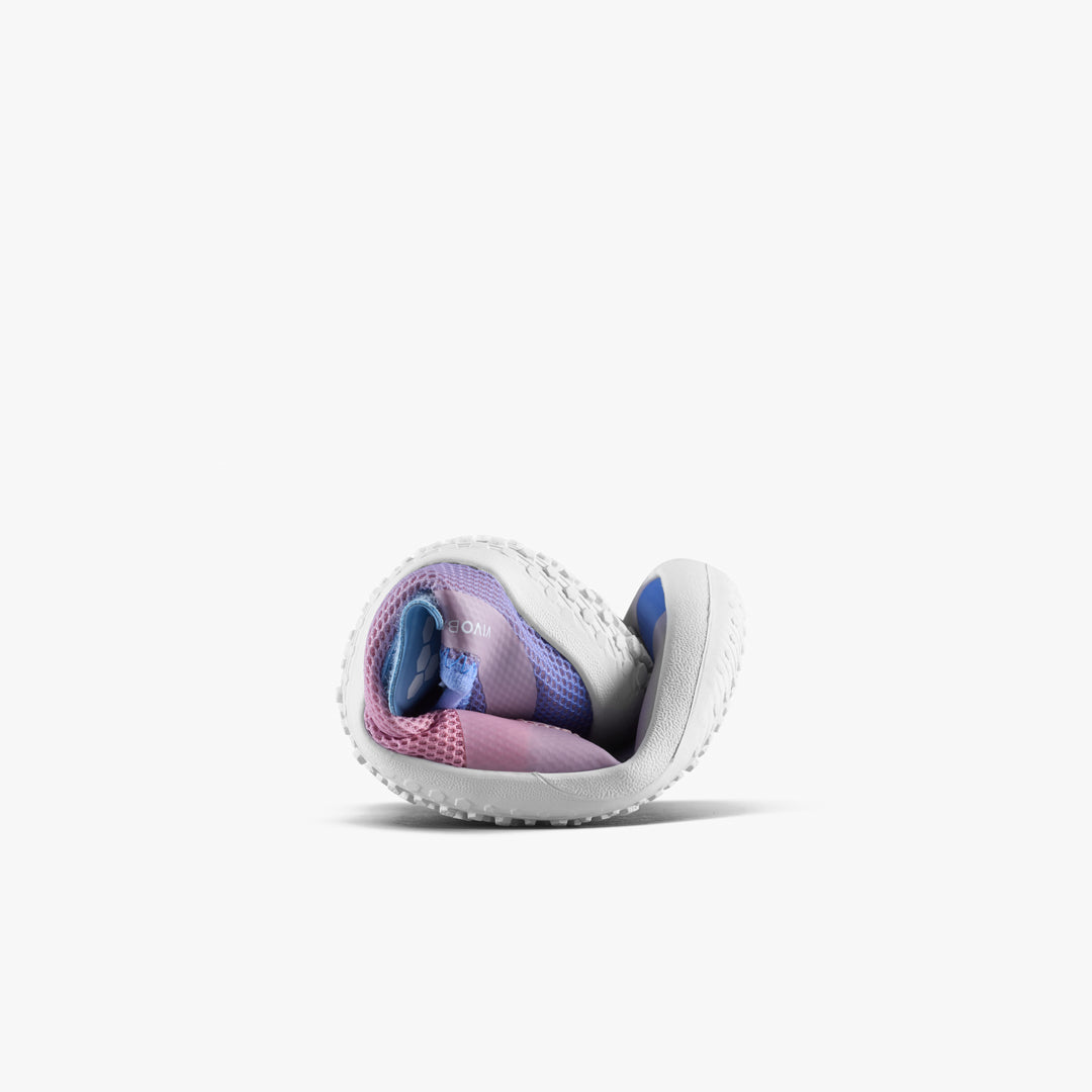 Vivobarefoot Primus Sport IV Preschool barfodssko til børn i farven unicorn, rullet