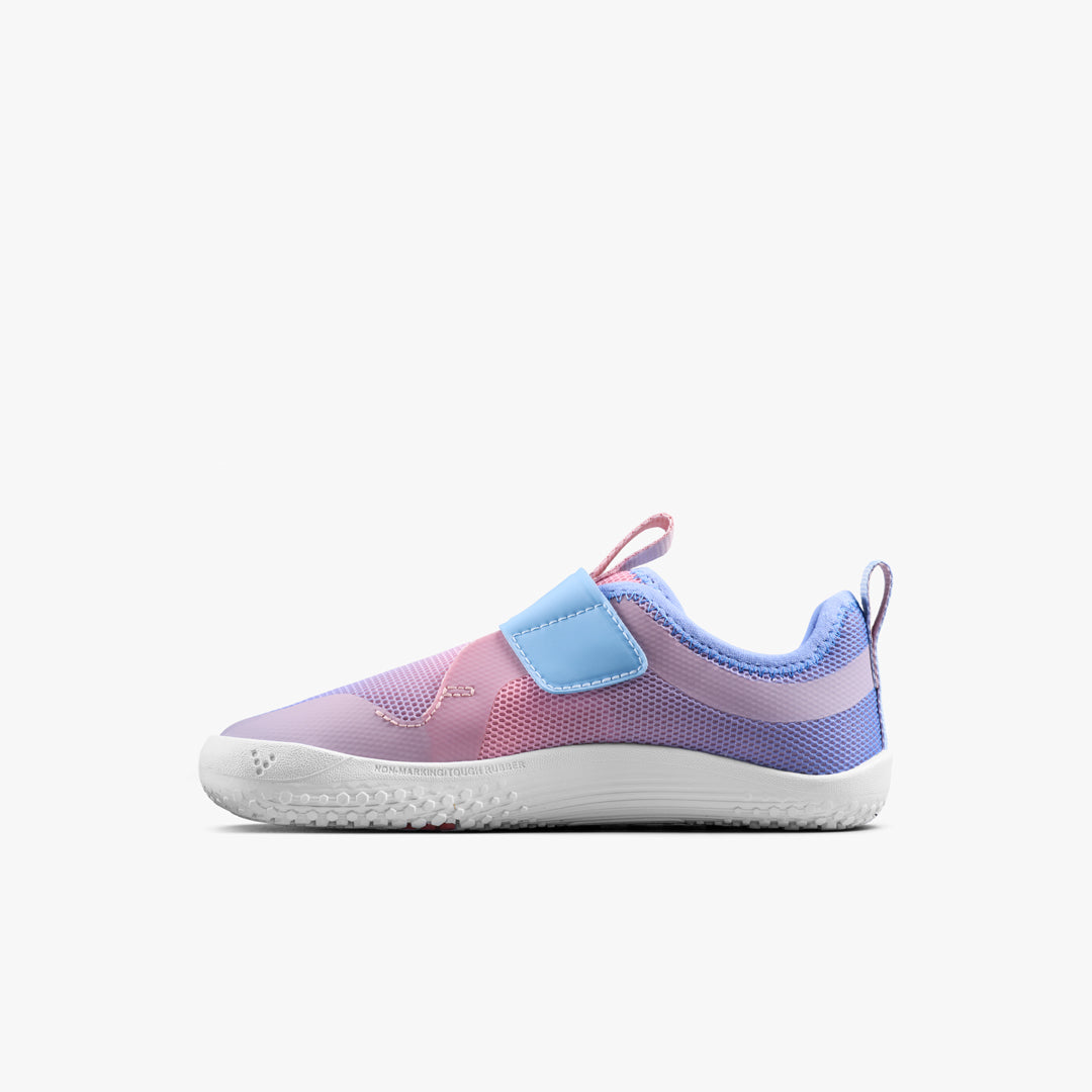 Vivobarefoot Primus Sport IV Preschool barfodssko til børn i farven unicorn, inderside