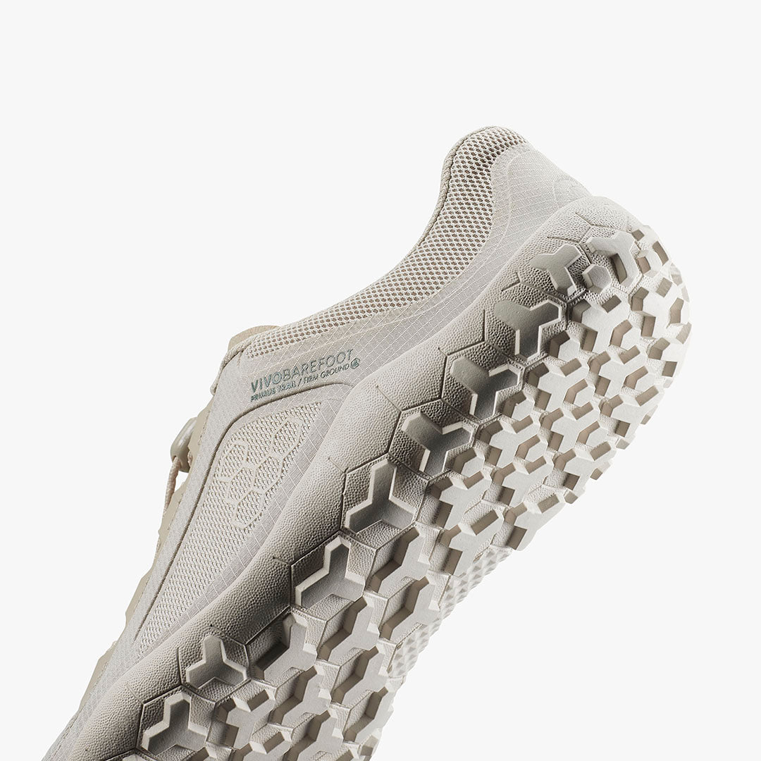 Vivobarefoot Primus Trail FG 3.5 Mens – Silver Birch