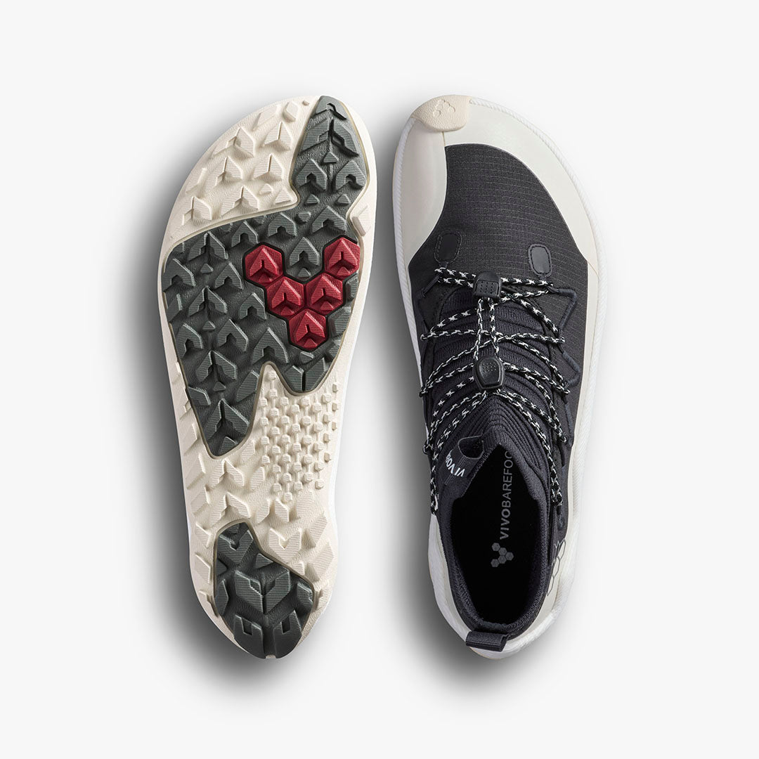Vivobarefoot Primus Trail Flow Mid Mens – Obsidian