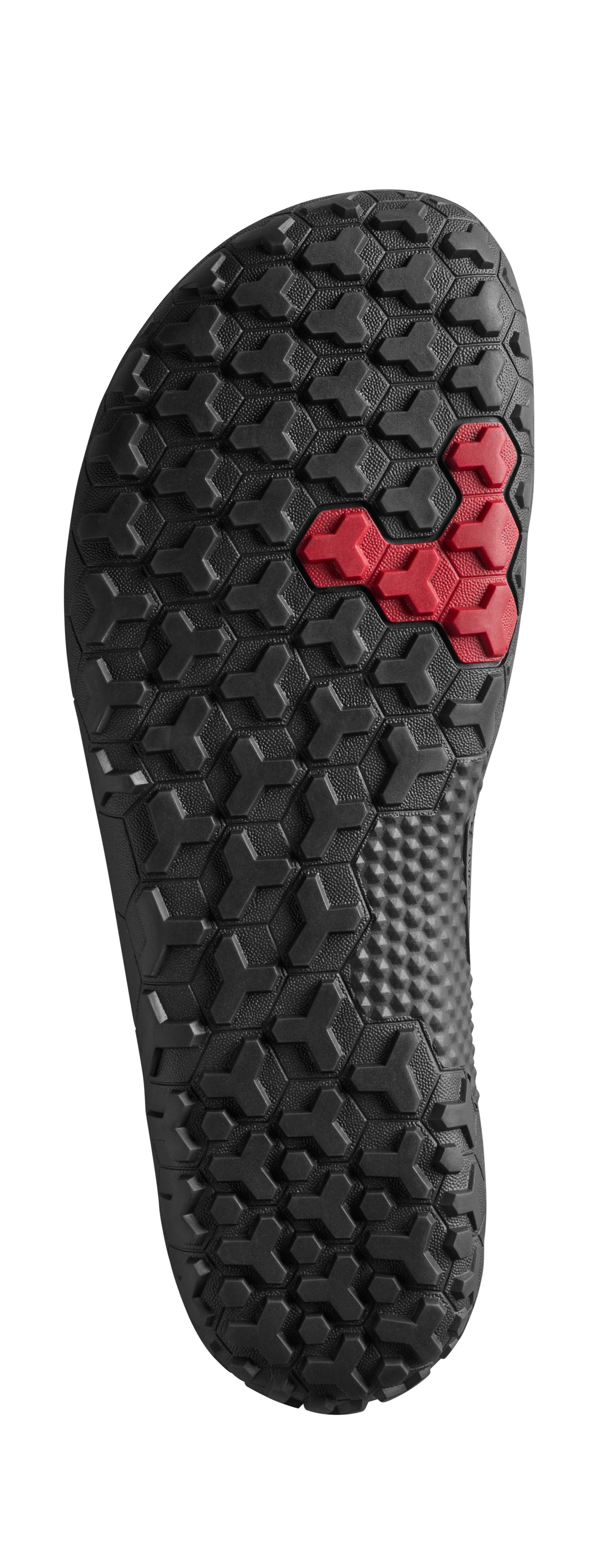 Vivobarefoot Primus Trail Knit FG Grounding Mens barfodssko til mænd i farven obsidian, sål