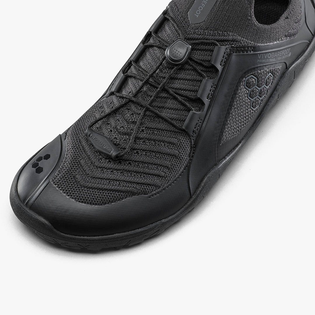 Vivobarefoot Primus Trail Knit FG Mens – Obsidian/Obsidian