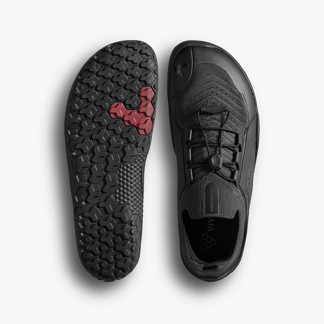 Vivobarefoot Primus Trail Knit FG Mens – Obsidian/Obsidian