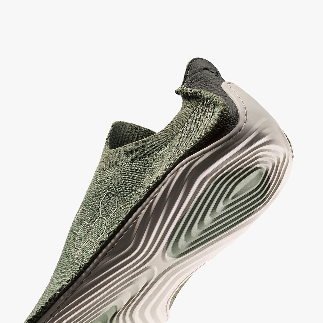 Vivobarefoot Sensus Slip On Knit Mens – Olive Night