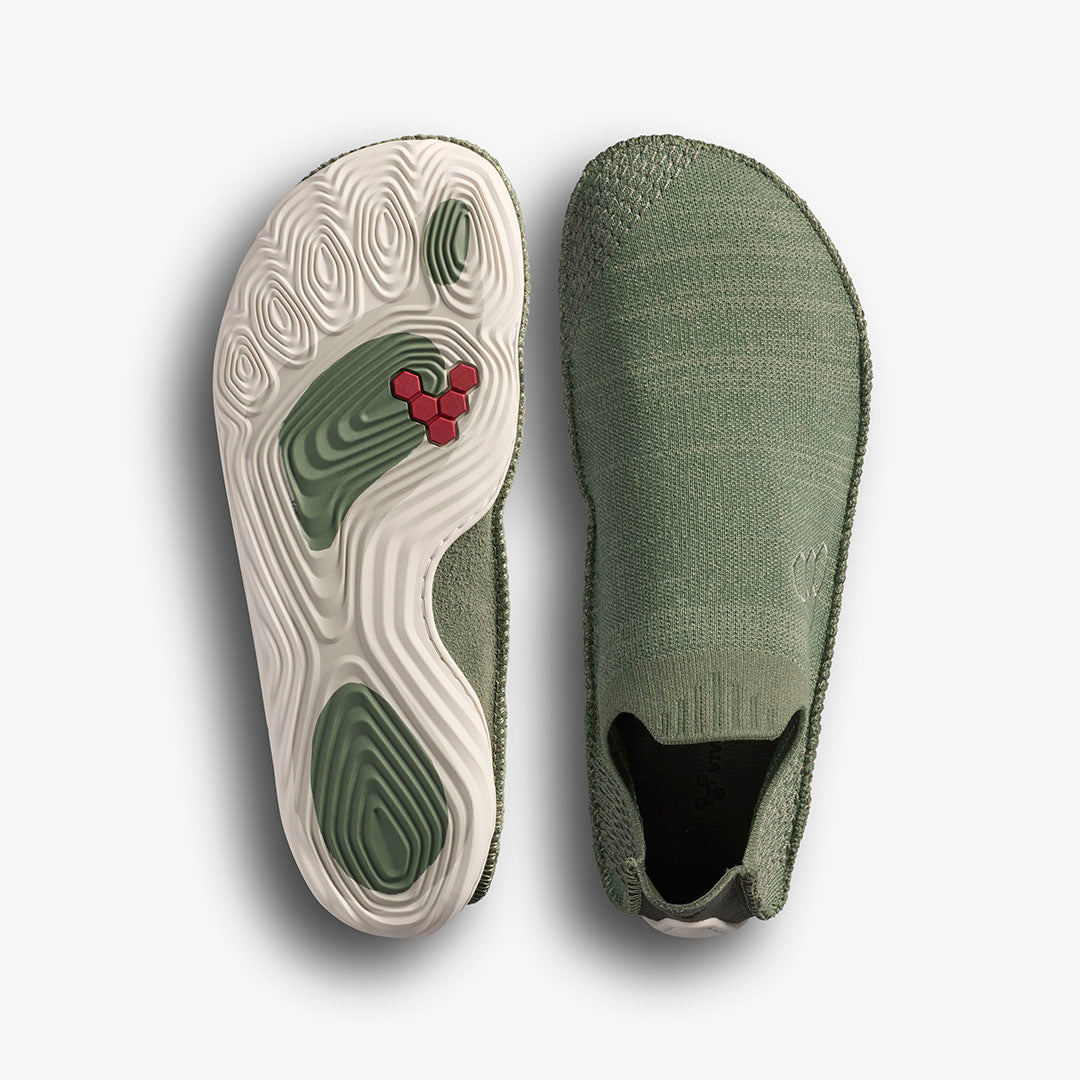 Vivobarefoot Sensus Slip On Knit Mens – Olive Night