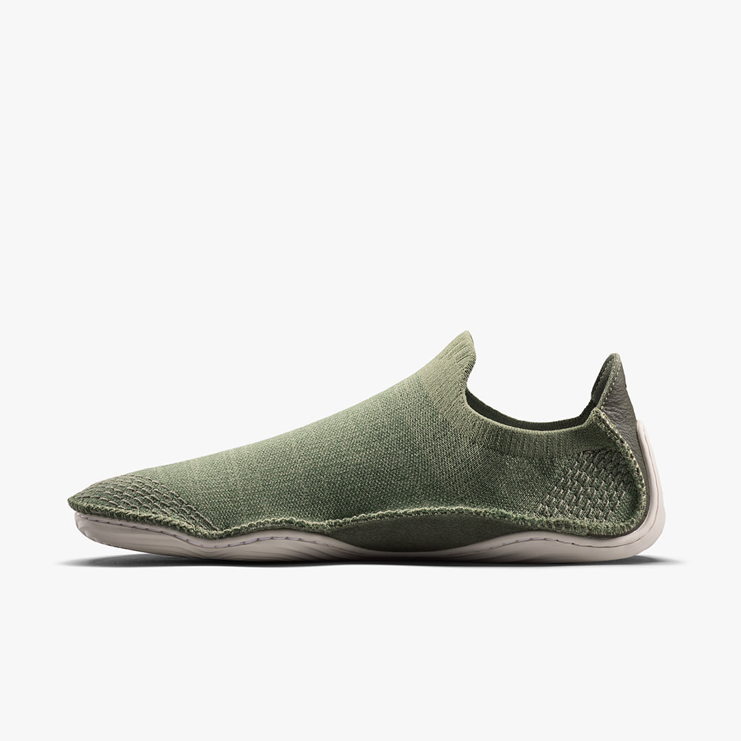 Vivobarefoot Sensus Slip On Knit Mens – Olive Night