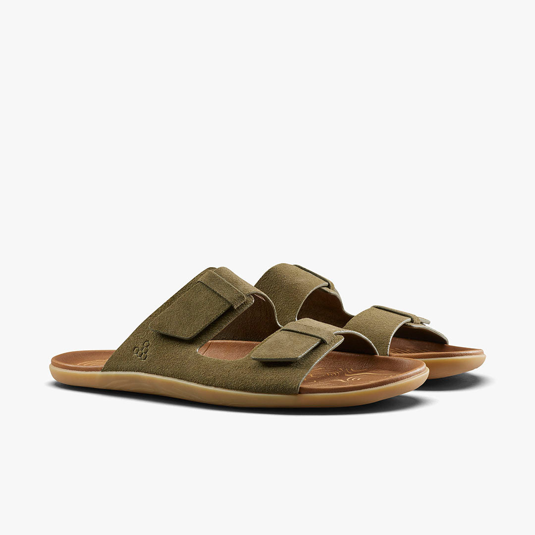Vivobarefoot Sensus Yin Slide Womens – Dark Olive