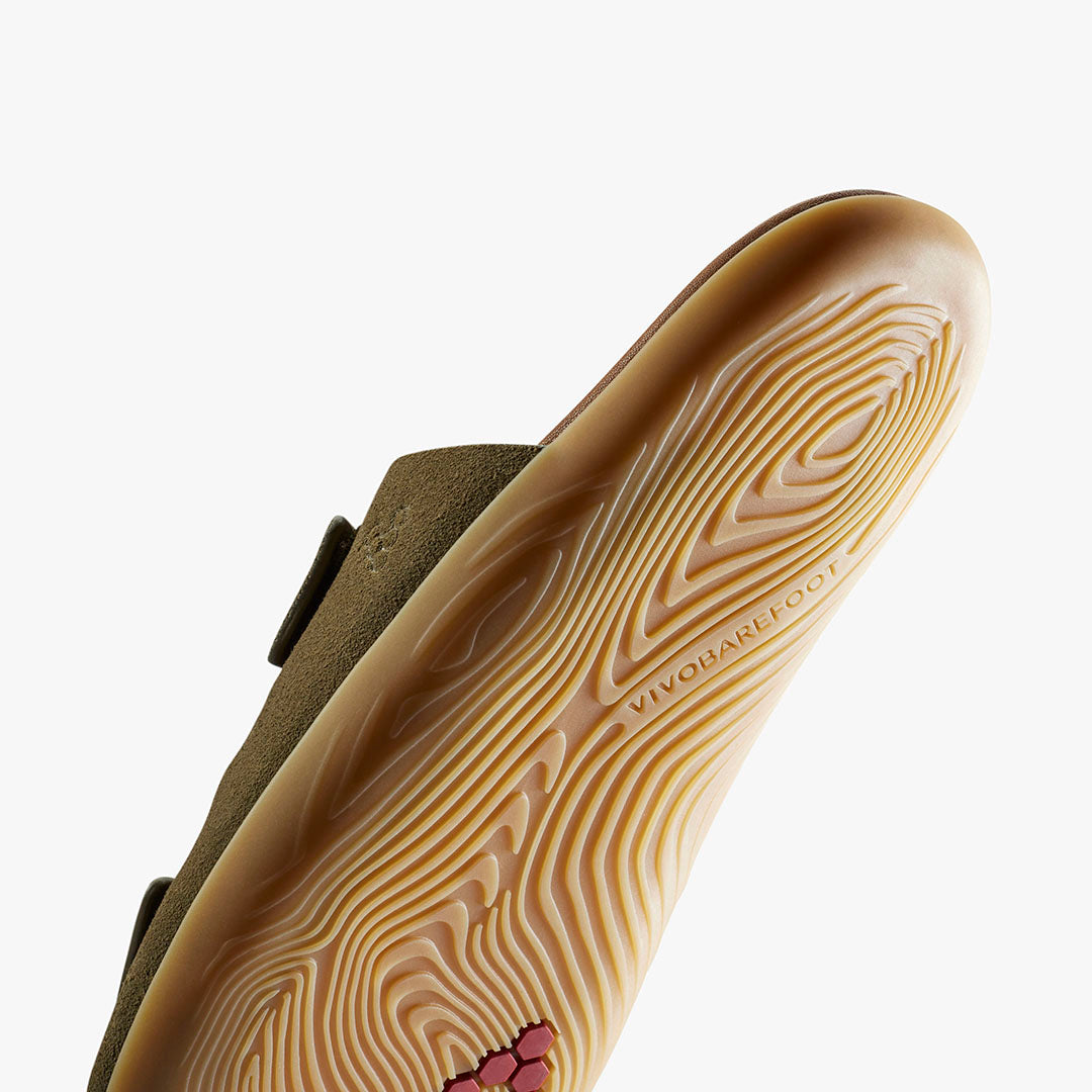 Vivobarefoot Sensus Yin Slide Womens – Dark Olive