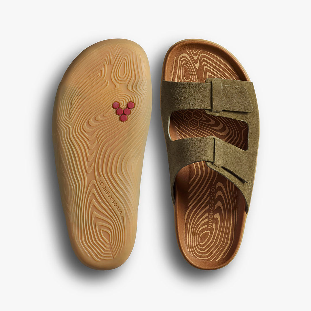 Vivobarefoot Sensus Yin Slide Womens – Dark Olive