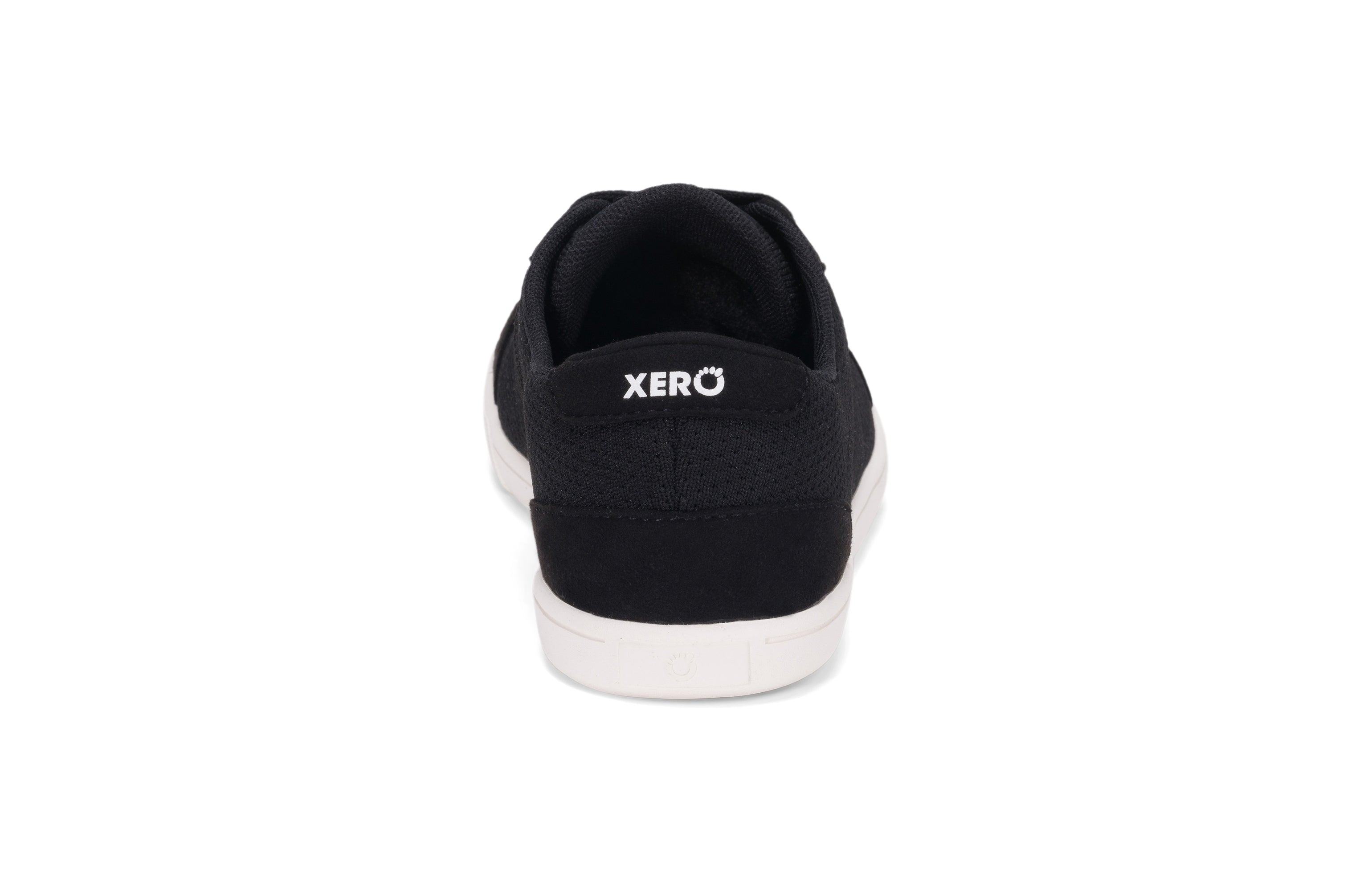 Xero Shoes Dillon Womens barfods sneakers til kvinder i farven black, bagfra