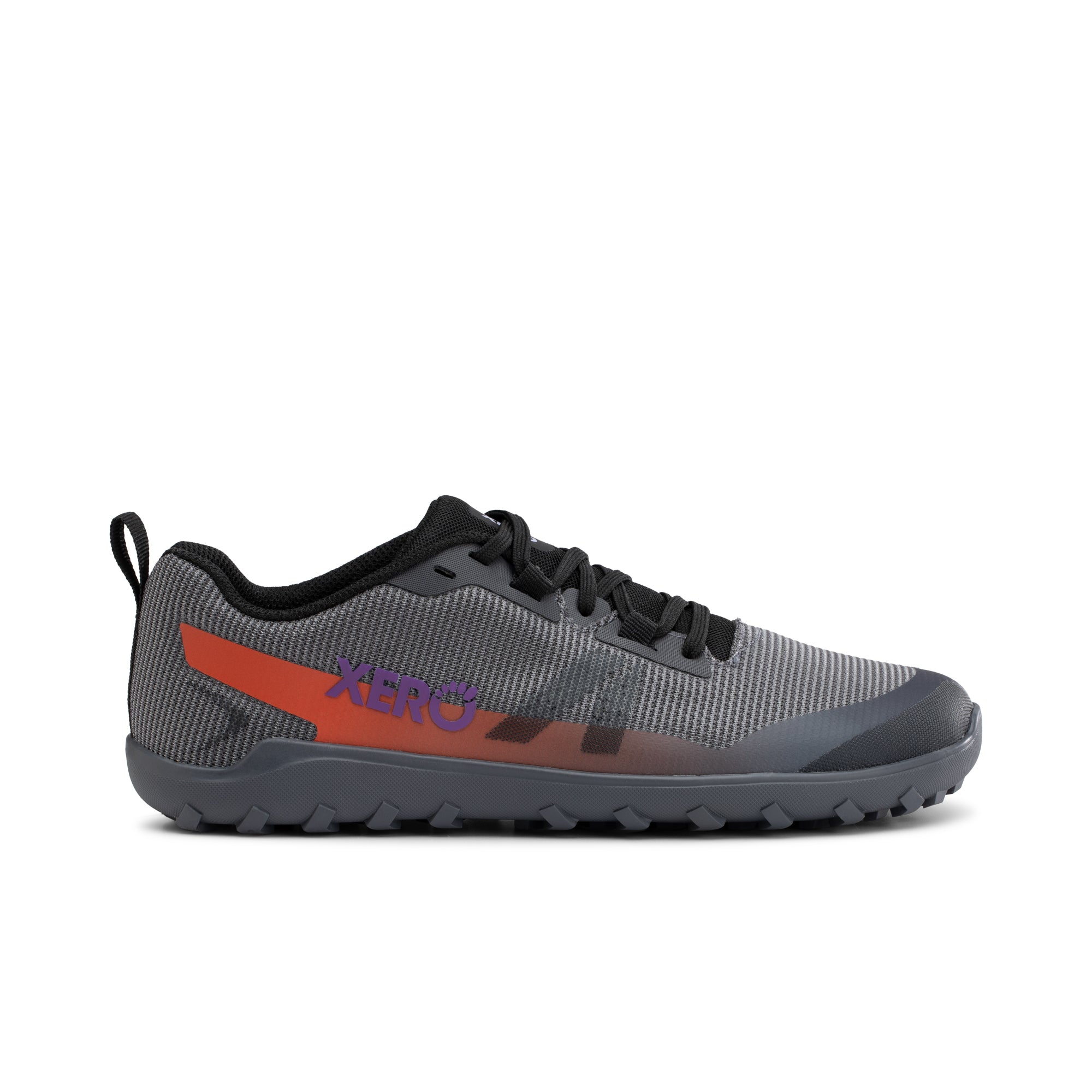 Xero Shoes Mesa Summit barfodssko til dame i farven Asphalt / Multi, set fra ydersiden